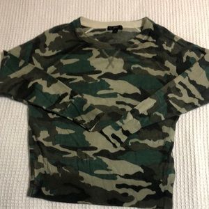 Merino wool camo sweater